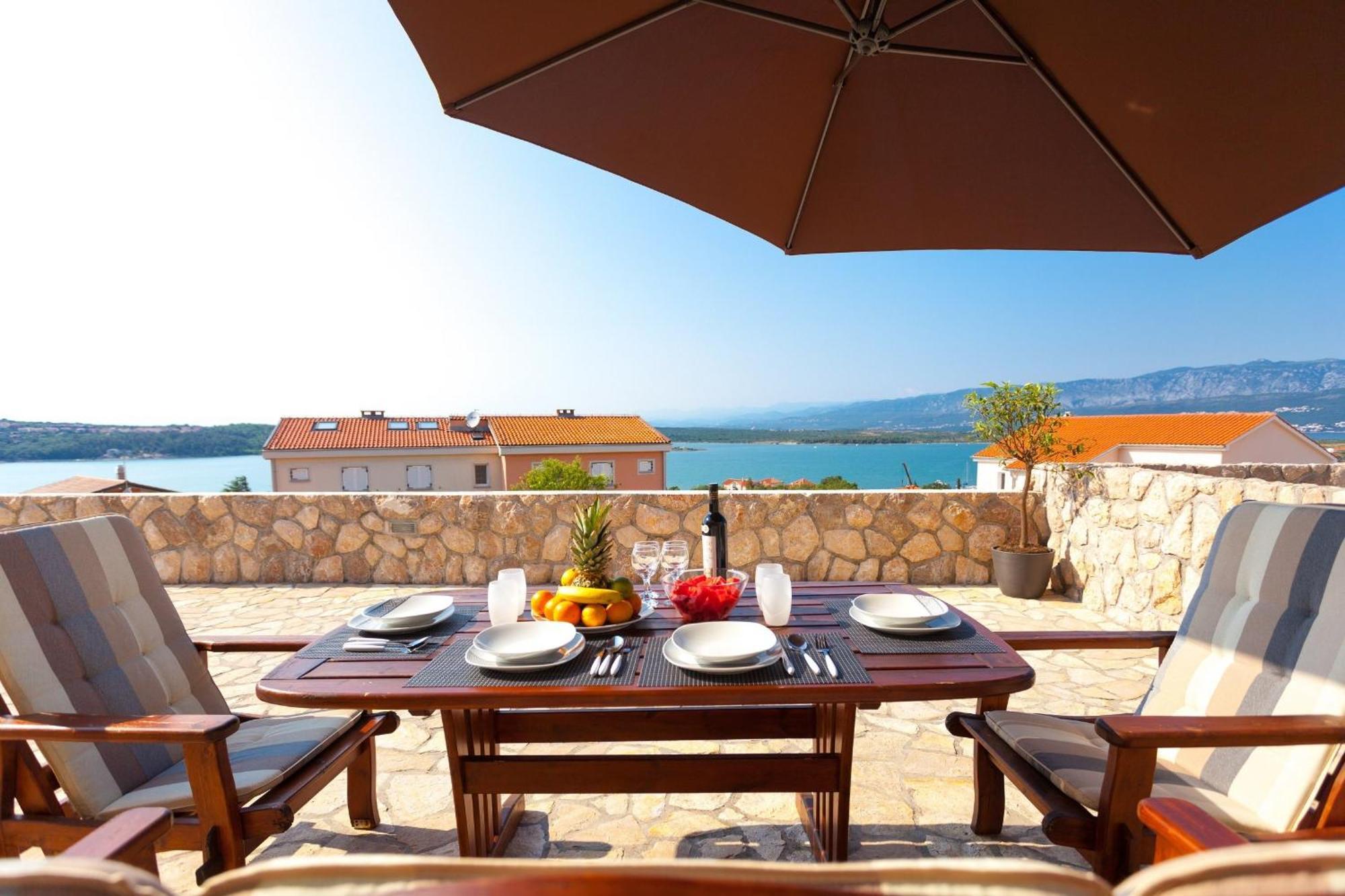 Luxury Villa Allen With Pool Klimno Room photo